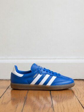 Adidas Samba OG Blue White Gum Women's Sneakers Size 7.5 New